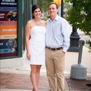 Lilly Pulitzer White Strapless Dress